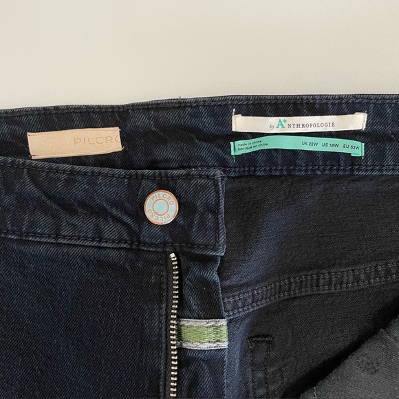 NWT Anthropologie Pilcro The Vintage Straight High Waist Jean Dark Denim 18W - Picture 14 of 16